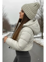 шапка вязаная теплая зимняя с отворотом стильная