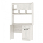 Стол компьютерный с ящиками Дуб Сонома/Белый Глянец, ПСК-2, 111,8х57х188,2 см Памир