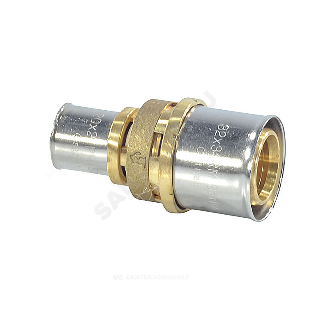 Муфта переходная МП/PE-X латунь пресс Дн 32х20 RM103 Giacomini RM103Y021