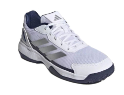 Детские кроссовки для Падел Adidas Kids Crazyquick - cloud white/silver metallic/dark blue