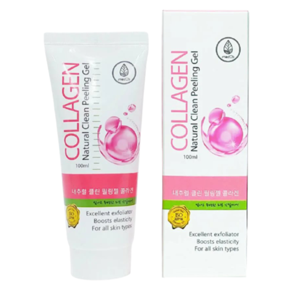 Med B Гель-скатка с коллагеном - Natural clean peeling gel collagen, 100мл