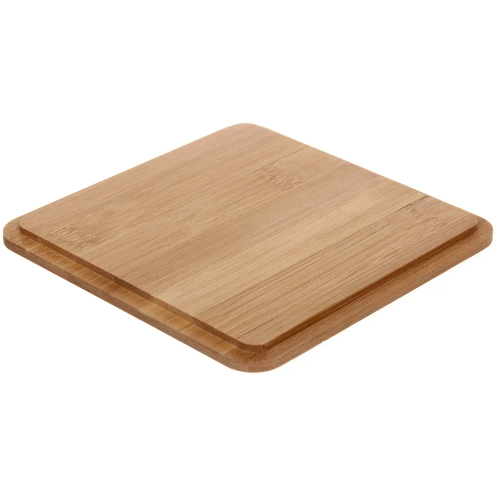 Контейнер для хранения с бамбуковой крышкой «Брамингем», прозрачный, 15.5*15.5*14.5см