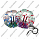 Бизнес-набор: Бамперболы, диаметр 1,5 м, ПВХ (10 шт), насос (1 шт) с цветными держателями