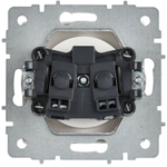 BRITE Розетка 1-местная без заземления без защитных шторок 10А РС10-1-0-БрАБ арктический белый IEK