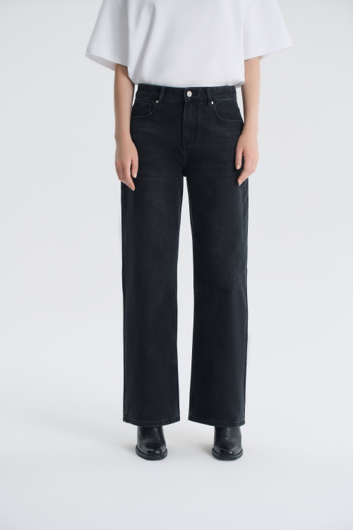 Джинсы прямые средней посадки