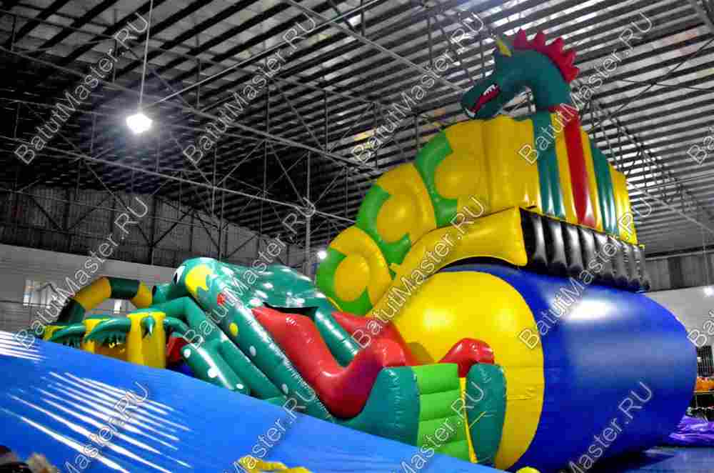 Надувной батут "Прерия" 14*7*7 м