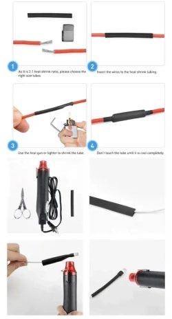 Набор термоусадочных трубок - 750 штук в пластиковом боксе. Термоусадка 1:2