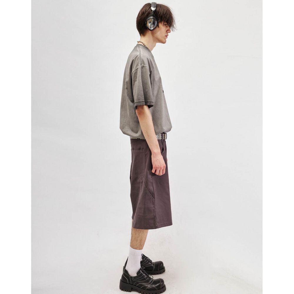 Футболка SoWhat? из плотного хлопка светло-серая