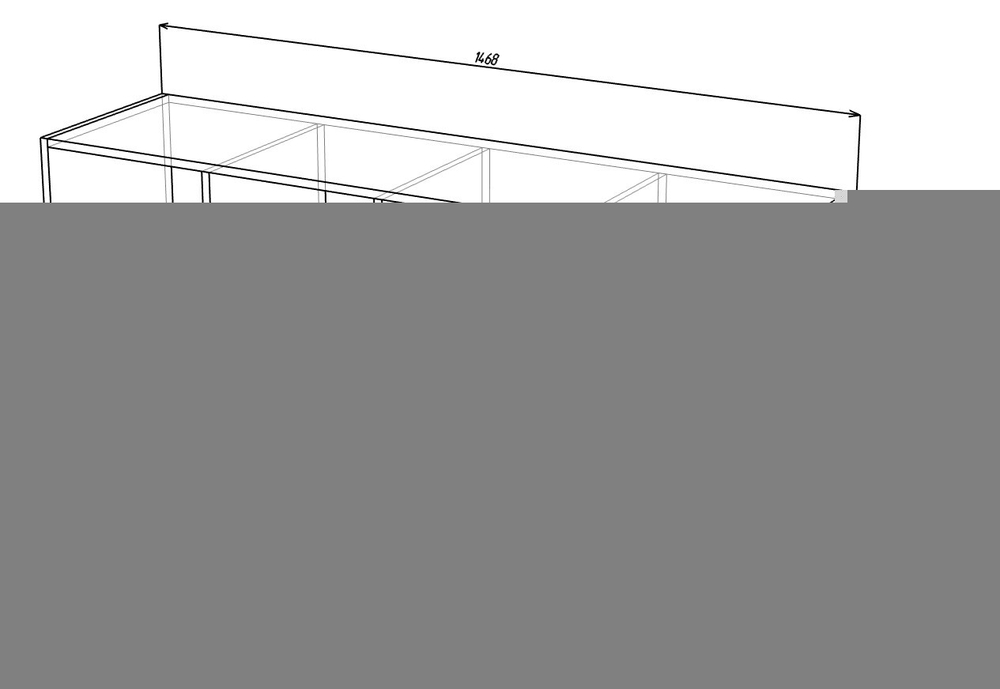 Стеллаж Билли 24 Дуб Молочный 8622 147*39*77 см, Светло-бежевый   Фиеста