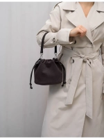 Сумка через плечо маленькая натуральная замша