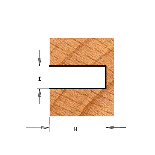 Фреза концевая пазовая Z2 с державкой S=8 D=40x5 CMT K922-350A