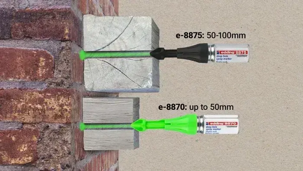 Cтреляющий Маркер MarXman Edding 8870 50мм (для разметки в труднодоступных местах)