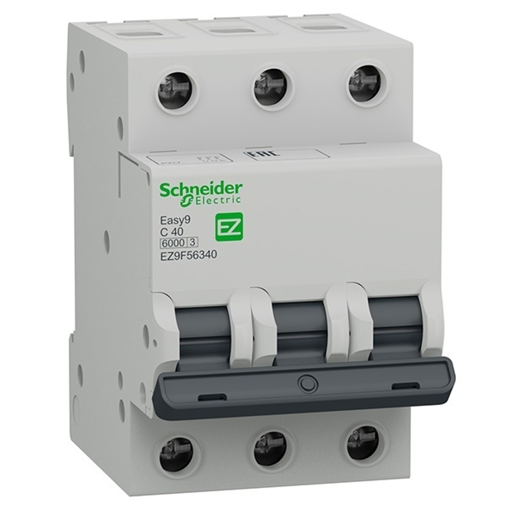 Автоматический выключатель Schneider Electric EASY 9 3П 40А С 6кА 400В (автомат электрический) EZ9F56340