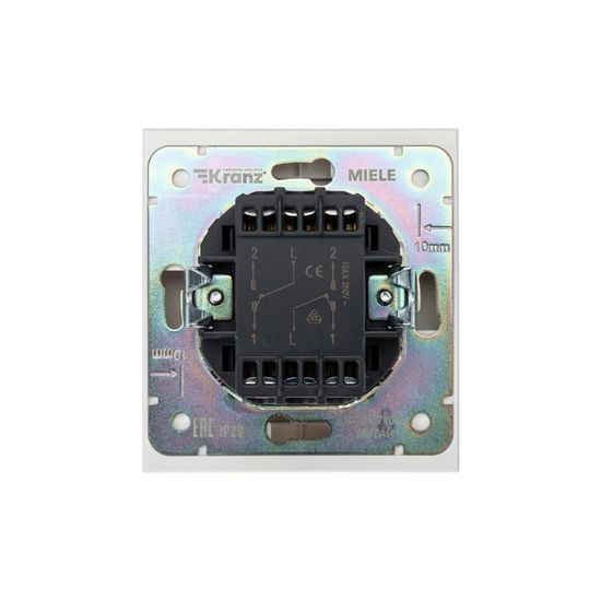 Выключатель STRONG 1 кл перекрестный (переключатель) 10А с/у жемчуг KRANZ