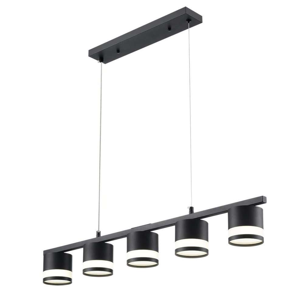 8240/5 COMFI LN25 198 черный, металл/акрил Светильник подвесной LED GX53 5*7W 220V LANIKA