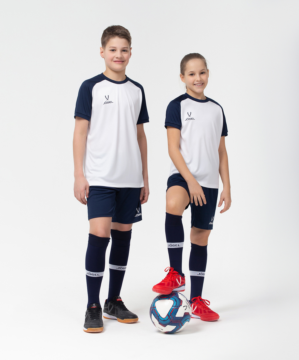 Футболка игровая CAMP Reglan Jersey, белый/темно-синий, детский