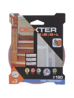 Круг абразивный Dexter Pro P180, D125 мм, 3 шт.