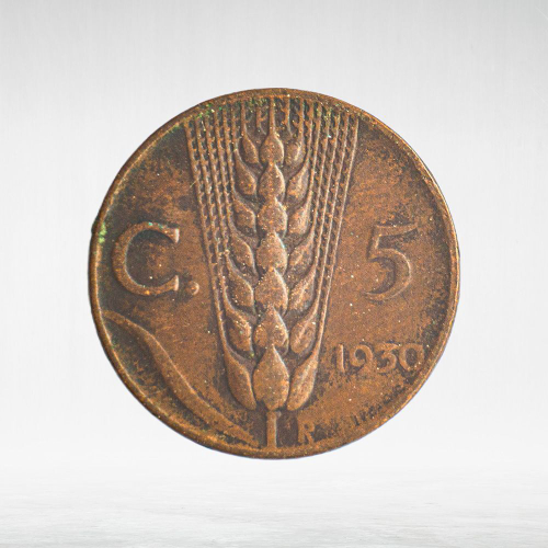 Italy 5 Centesimi 1930 R "Victor Emmanuel III", VF