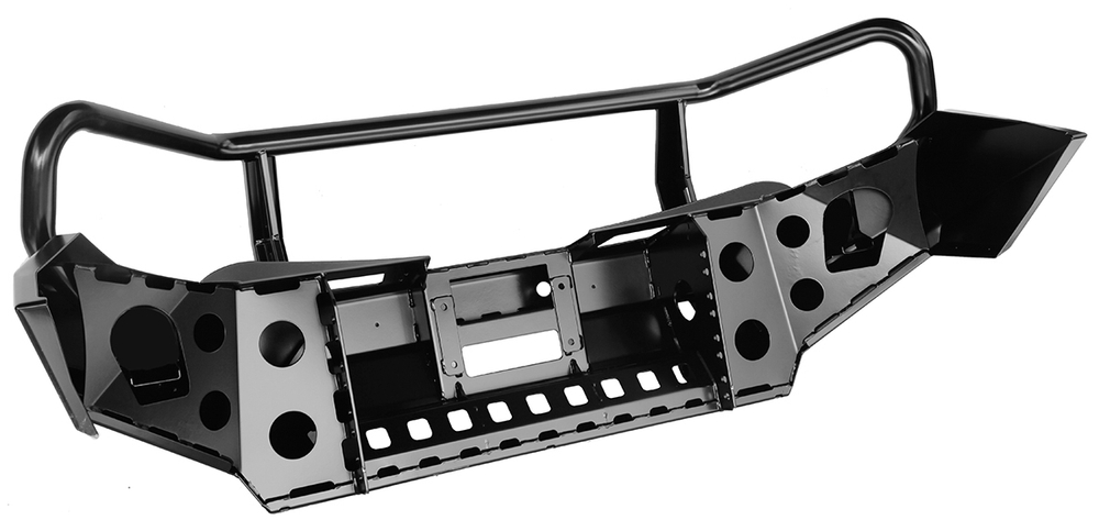 Бампер силовой передний Mitsubishi L200 2015-2019 с защитной дугой и защитой бачка омывателя РИФ