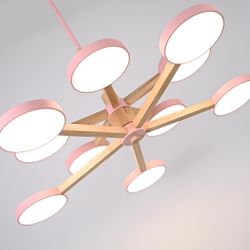 Люстра на штанге TURNA DBL L10 Pink