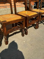 Старинные стулья 5 шт с ротангом
