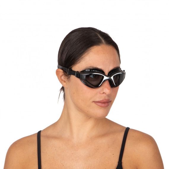 Очки для плавания Seac Lynx тонированные стекла черный/белый