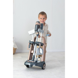 Набор Smoby Rowenta 330326WEB тележка для уборки с пылесосом и 10 аксессуарами для детей от 3 лет — фото 10