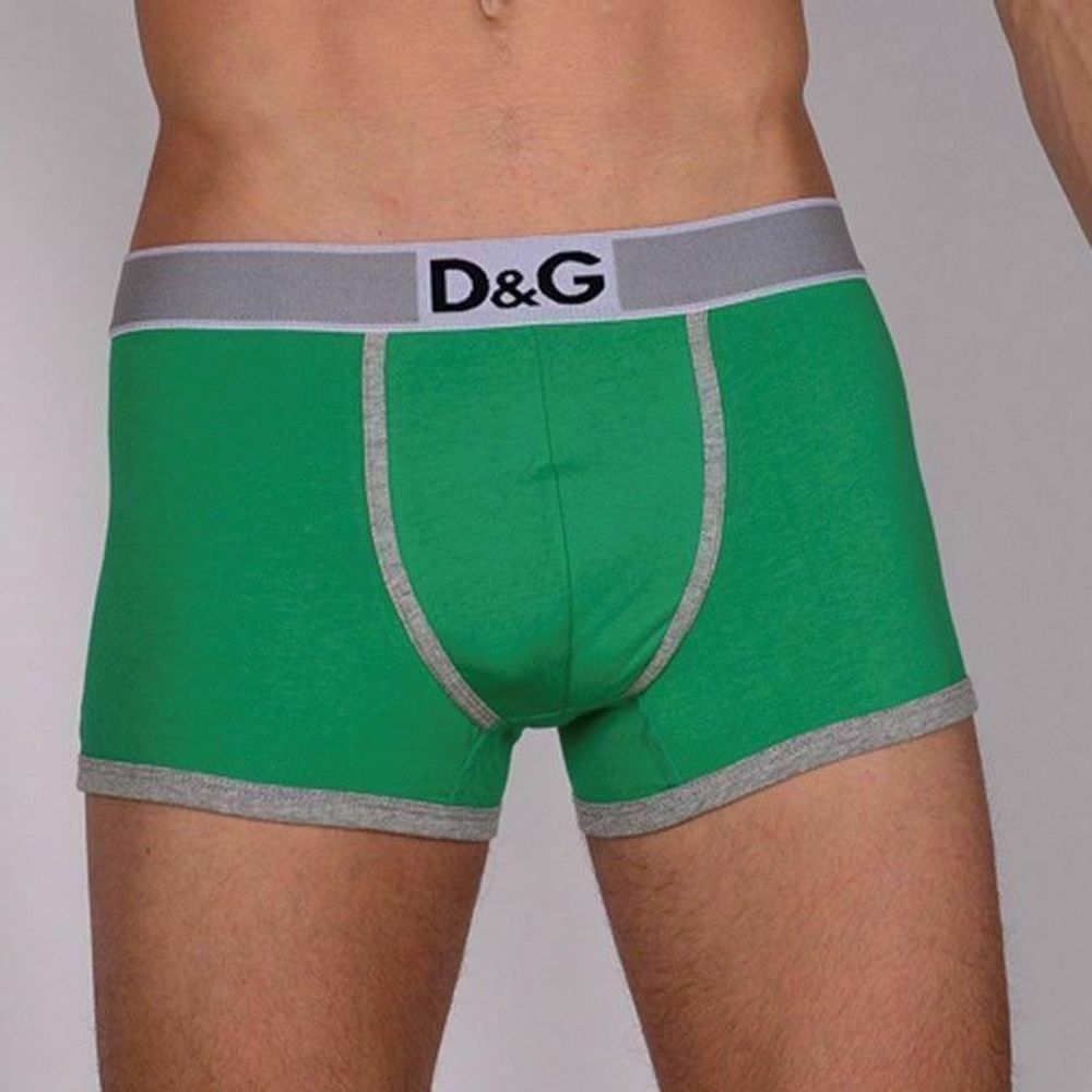 Мужские трусы боксеры зеленые D&amp;G Green Boxer