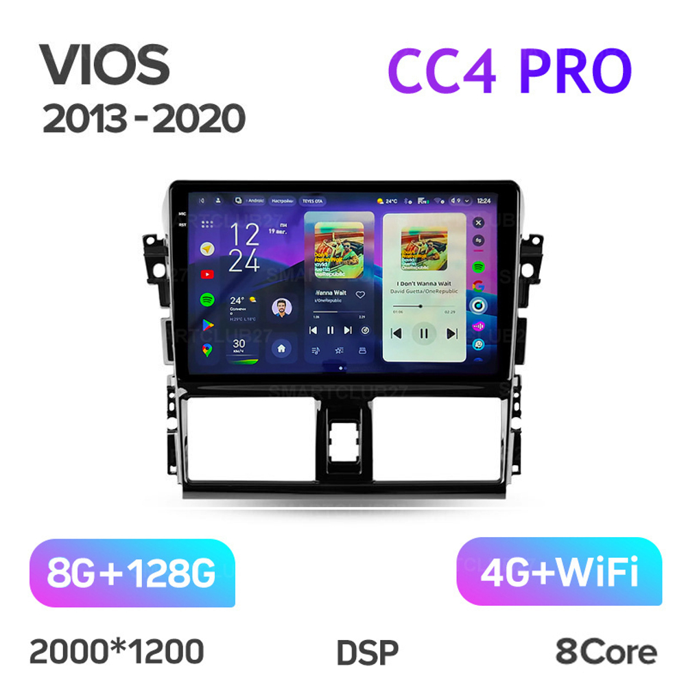 Teyes CC4 Pro 10,2" для Toyota Vios 2013-2020
