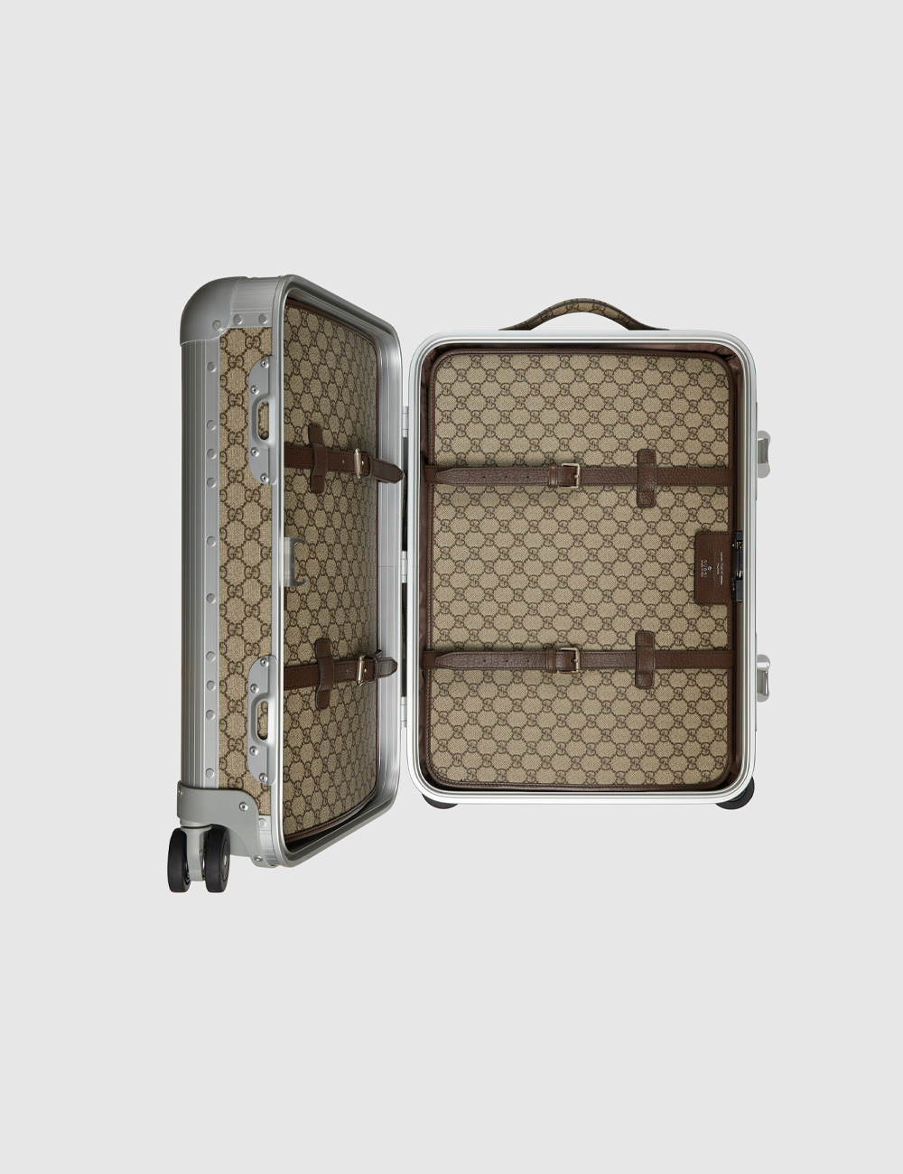 Чемодан Gucci Porter Cabin Plus Trolley "Beige and Dark Brown Supreme"