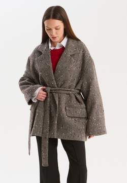 Жакет полупальто мульти оверсайз