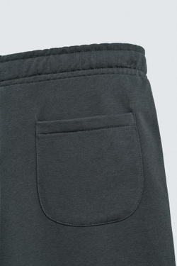 ZARA БАЗОВЫЕ ШИРОКИЕ БРЮКИ-ДЖОГГЕРЫ, ТЕМНЫЙ АНТРАЦИТ