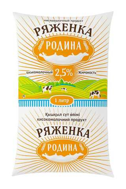 Ряженка Родина  2,5% 1 л