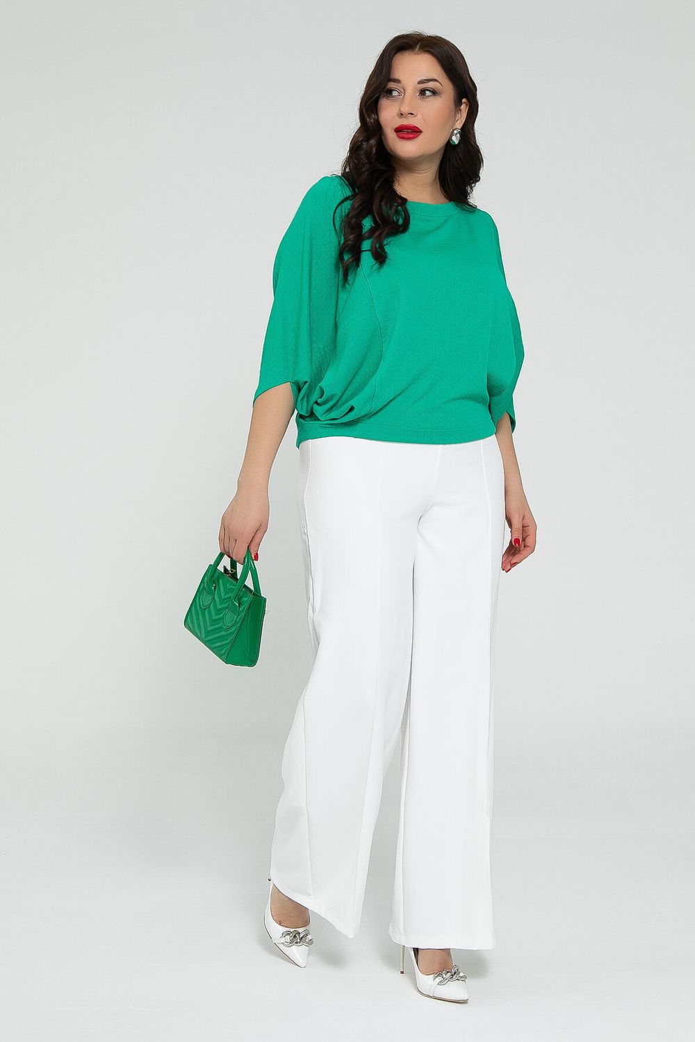 Блуза Шармель (зеленая) Б12913-16М LT Collection