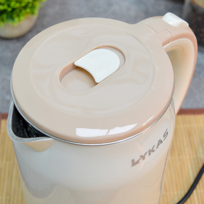 Чайник электрический 2л "Lykas", пластик/стекло, L-P06