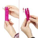 Ластик электрический BRAUBERG "JET", питание от 2 батареек ААА, 8 сменных ластиков, розовый, 229617