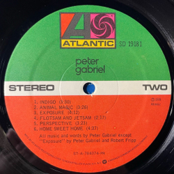 Винтажная виниловая пластинка LP Peter Gabriel On The Air (USA 1978)