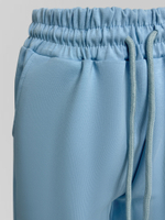 Шорты бермуды однотонные с карманами на резинке