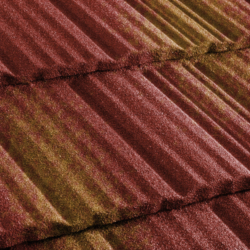 Черепица композитная Metrotile Metroshake II красно-желтая