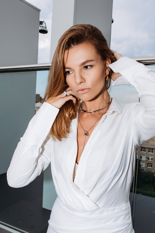 Колье - галстук "Сердце"