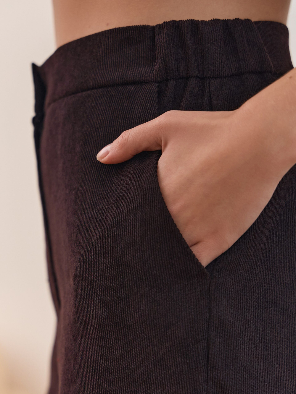 Брюки классические вельветовые