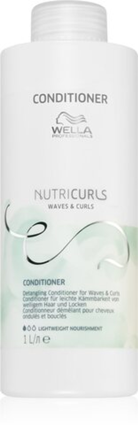Wella Professionals Nutricurls Waves & Curls - питательный кондиционер для легкого распутывания волос /   1000  ml  / GTIN 3614227348844
