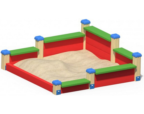 Песочница с лавочками ИО 02340