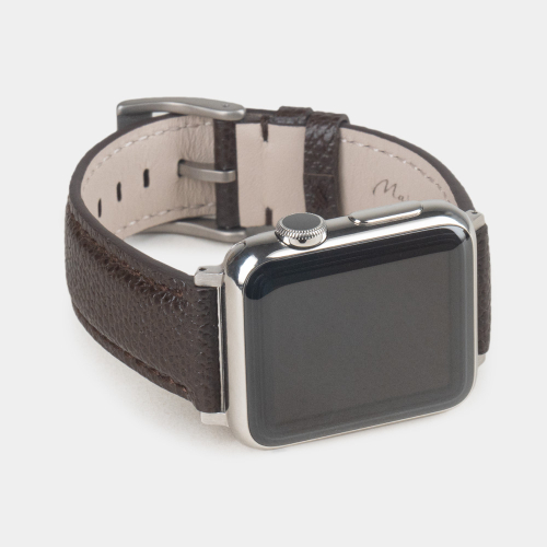 Ремешок для Apple Watch 40/41/42 mm из кожи сафьяно, коричневого цвета