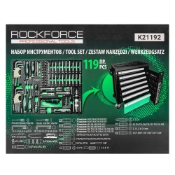 Набор отверток и бит 119пр.,в ложементе RockForce##Rock FORCE RF-K21192