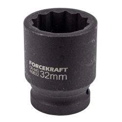 Головка ударная 32мм 3/4''12гр. FORCEKRAFT FK-46832