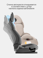 Автокресло детское Farfello Costa CS-003 группа 1/2/3 (9-36) бежевый