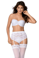 Бюстгальтер-балконет с пуш-ап вкладышами (Размер: 70E) (Цвет: белый)