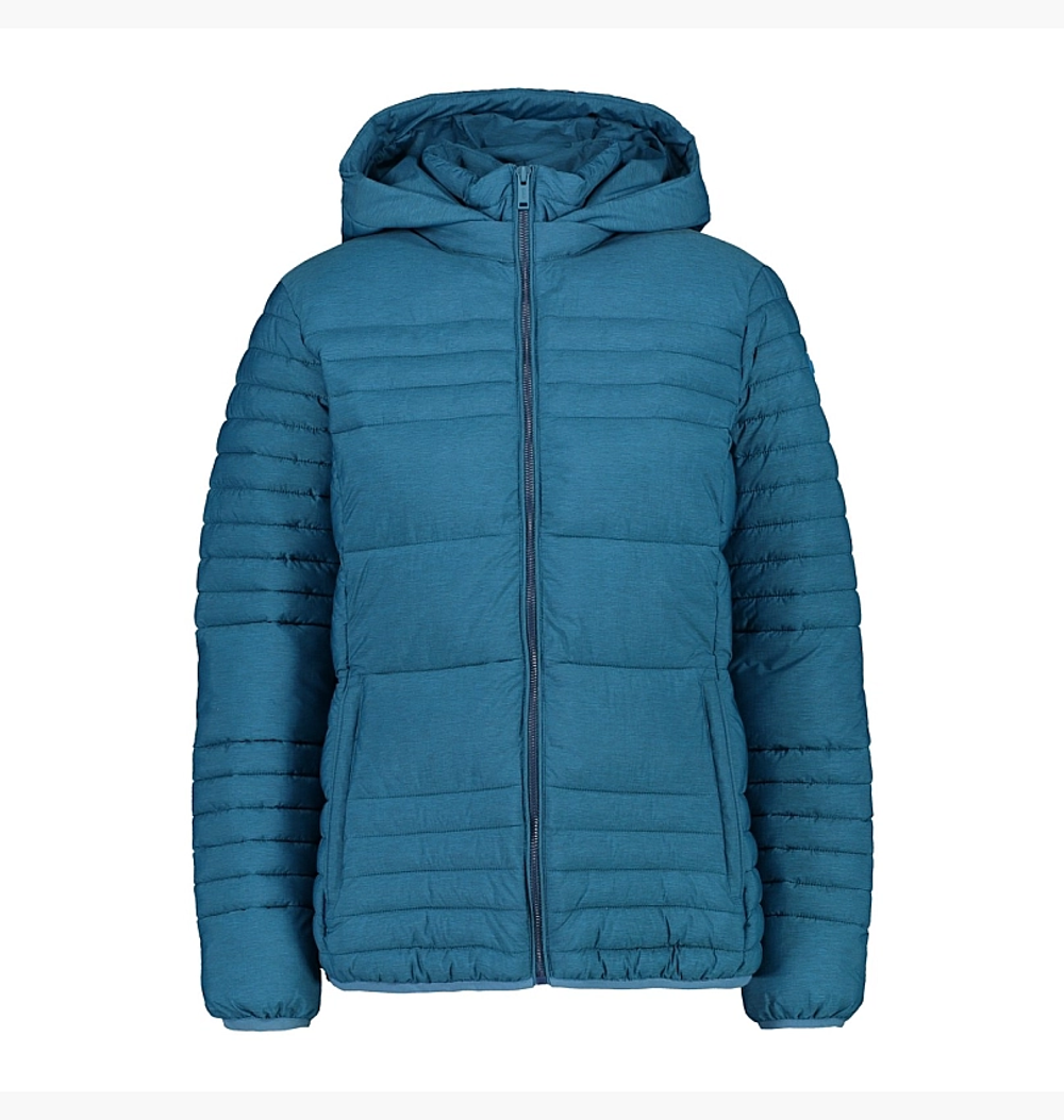 Куртка CMP Woman Jacket Snaps Hood,  артикул 31K2776M, цвет Lake (L827)