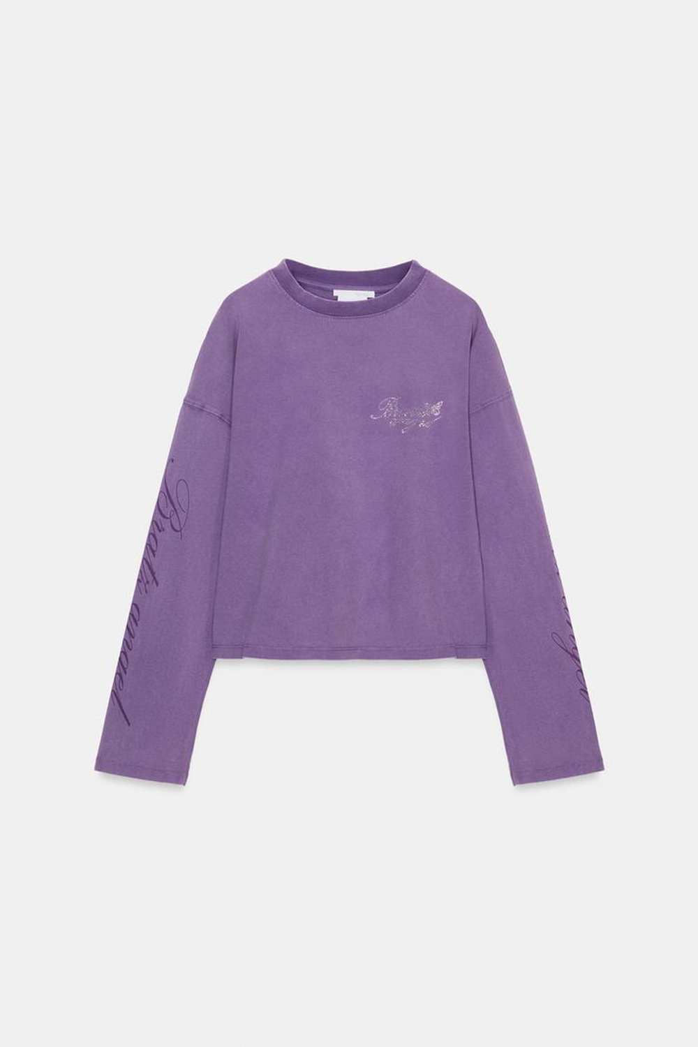 ZARA ФУТБОЛКА ОВЕРСАЙЗ BRATZ®, ЛИЛОВЫЙ